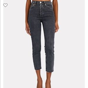 RE/DONE 90’s High-Rise Ankle Crop Jeans